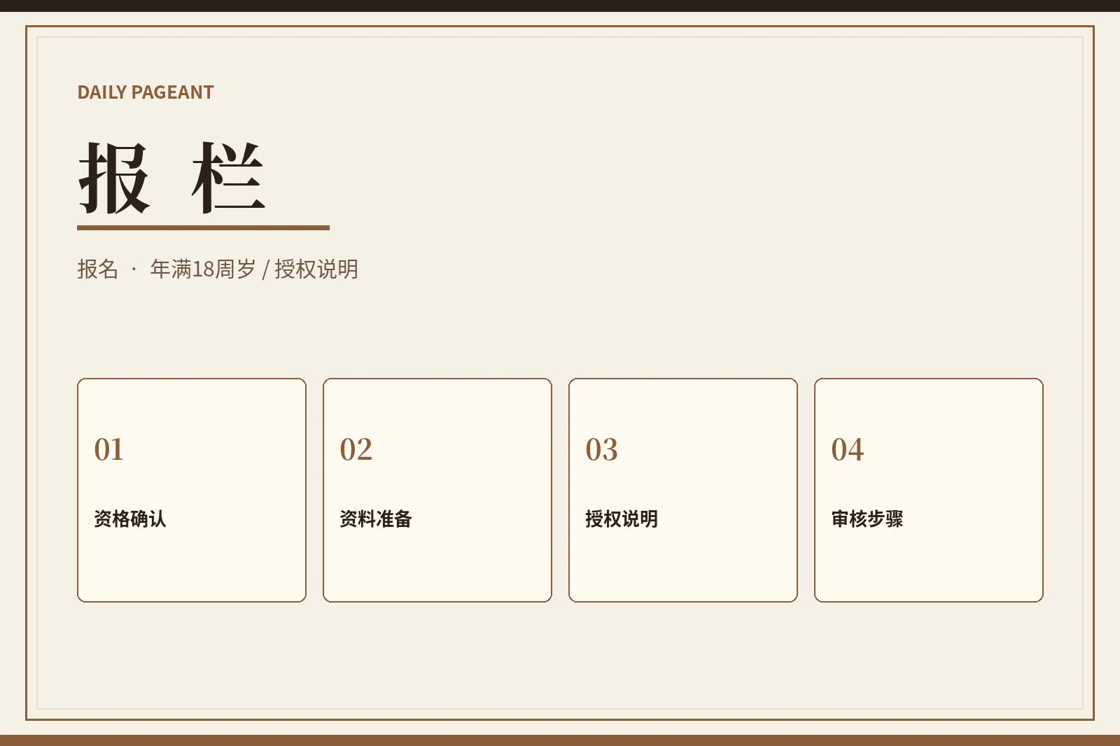 每日大赛报栏内容